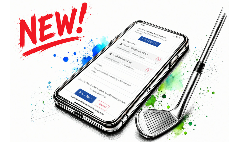 NEW virtual tee sheet!